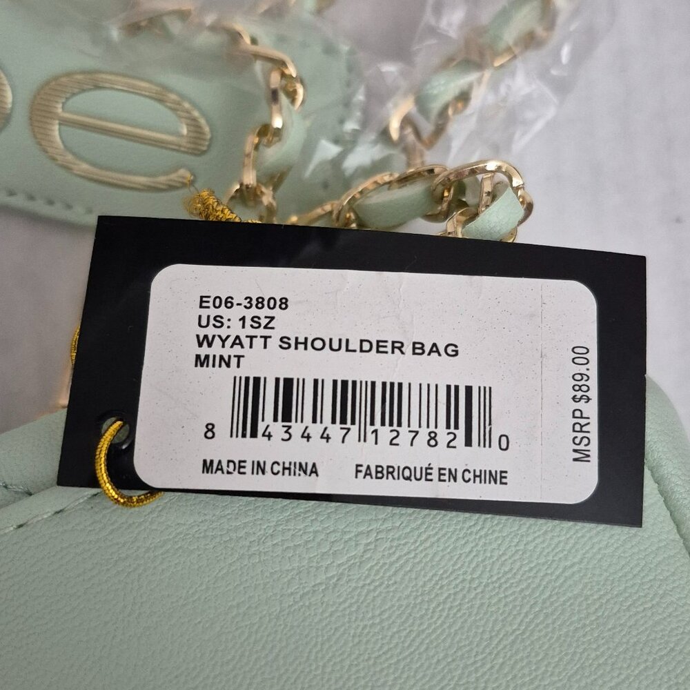 Bebe Wyatt Shoulder Bag Top Handle & Strap - Color: Mint - New with Tags - Picture 10 of 10